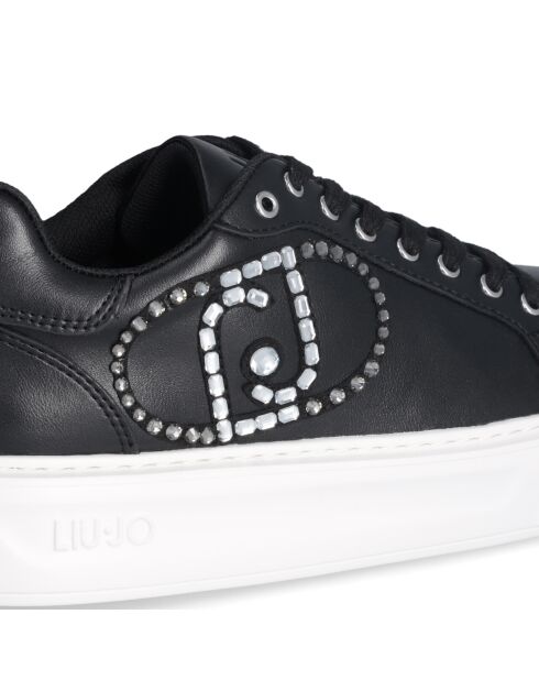 Sneakers Kylie en cuir Noires