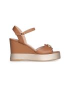 Sandales Karen en cuir Noix