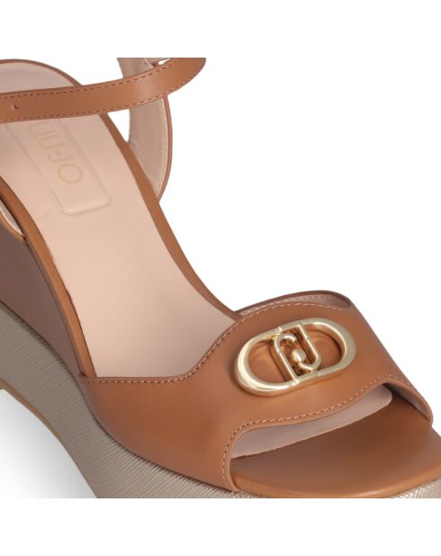 Sandales Karen en cuir Noix