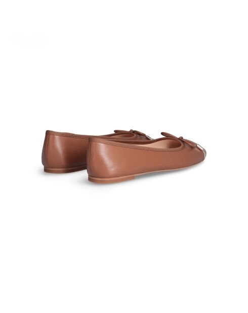 Ballerines  Dafne en cuir marron