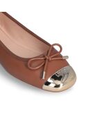 Ballerines  Dafne en cuir marron