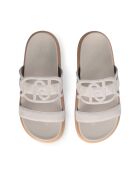 Sandales Loren en daim Ecrues