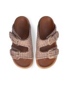 Biscuit Loren suède sandalen