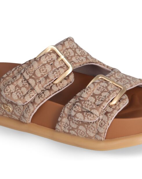 Biscuit Loren suède sandalen