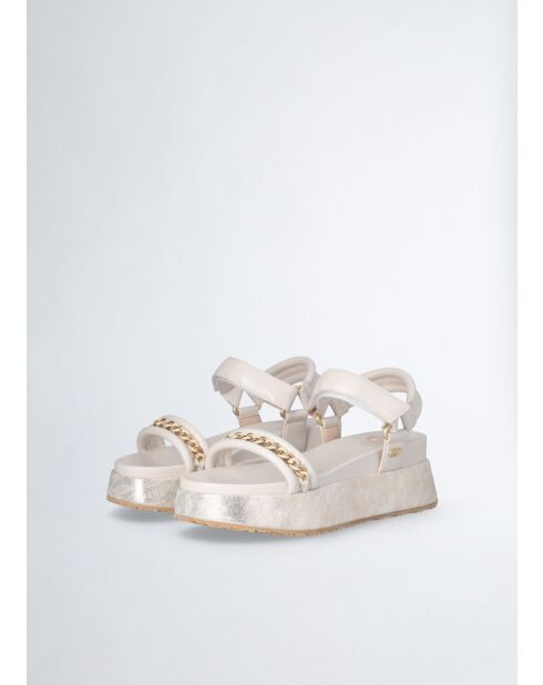 Sandales FRIDA Crème