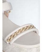 Sandales FRIDA Crème