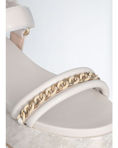 Sandales FRIDA Crème