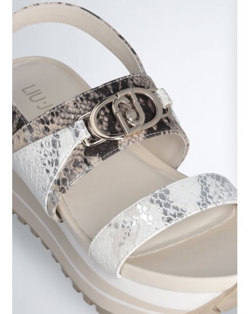 Sandales Maxi wonder en cuir Python