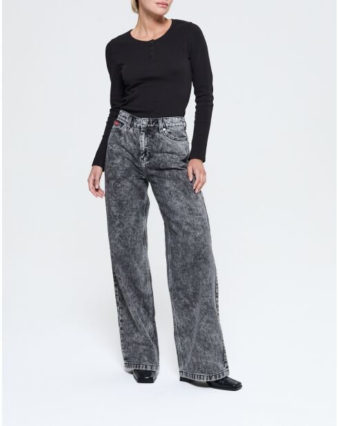 Amui schwarzes Langarmshirt