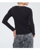 Amui schwarzes Langarmshirt