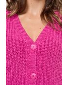 Gilet Cadola ML in misto lana fucsia