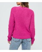 Gilet Cadola ML in misto lana fucsia
