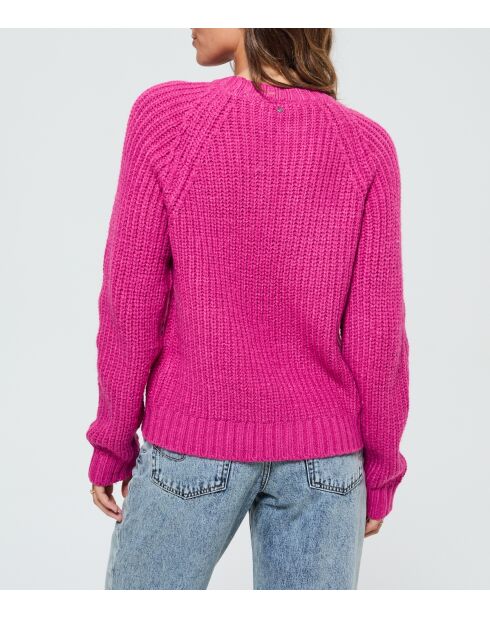 Gilet Cadola ML in misto lana fucsia