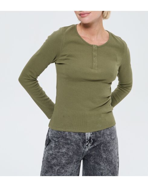 T-shirt manches longues Amui ML kaki