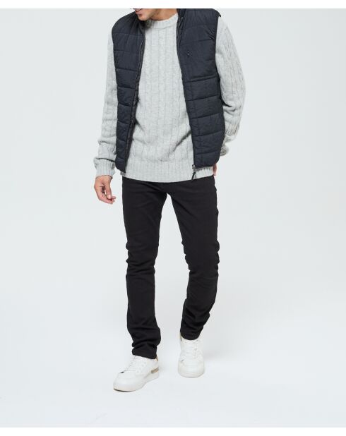 Foloko schwarze ärmellose Jacke