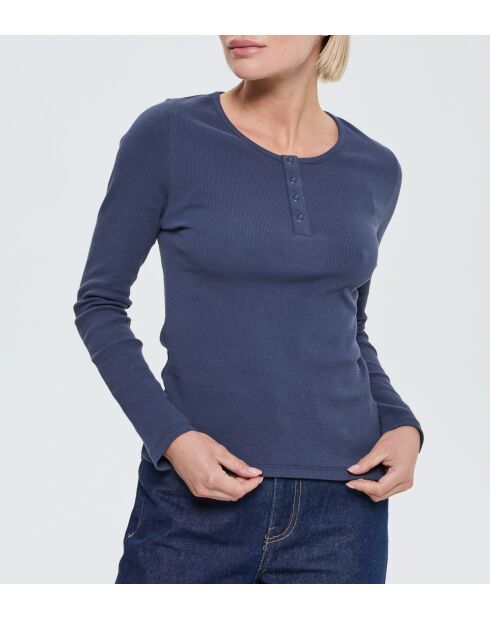 Amui marineblaues Langarmshirt