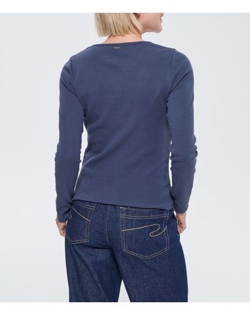 Amui marineblaues Langarmshirt