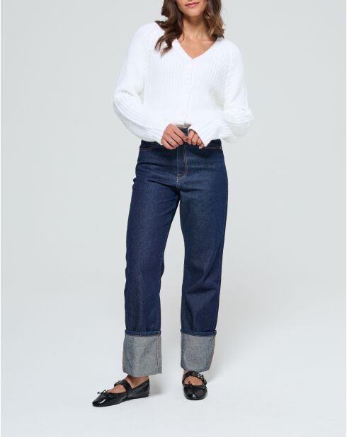 Gilet en laine melangée Cadola ML ivory