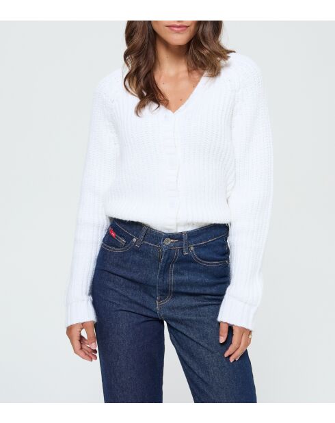 Gilet en laine melangée Cadola ML ivory