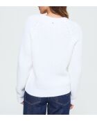 Chaleco Cadola ML en mezcla de lana marfil