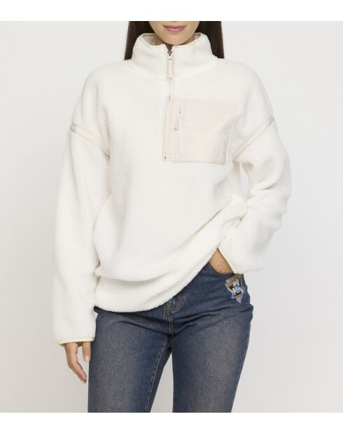 Famous ML Elfenbein-Sweatshirt