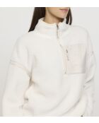 Famous ML Elfenbein-Sweatshirt