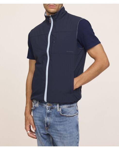 Fonys SM ärmellose Jacke in Dunkelblau/Blaugrau