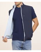 Fonys SM donkerblauw/blauwgrijze mouwloze jas