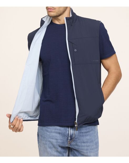 Fonys SM ärmellose Jacke in Dunkelblau/Blaugrau