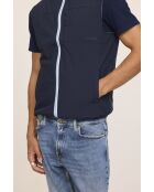 Fonys SM donkerblauw/blauwgrijze mouwloze jas