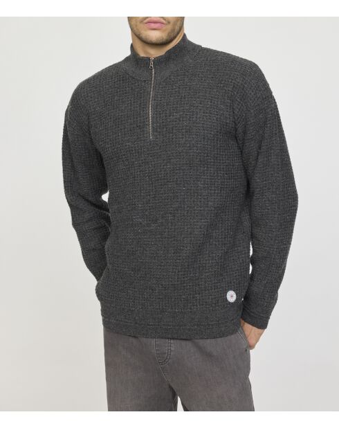 Pull en laine melangée Crily ML anthracite