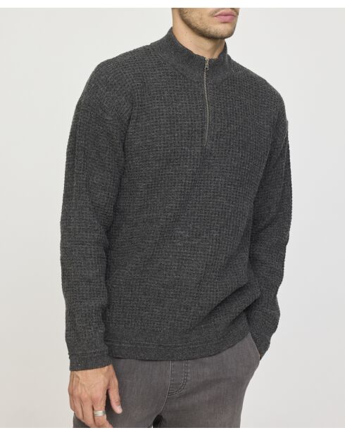 Pull en laine melangée Crily ML anthracite