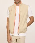 Fonys ärmellose Jacke beige/orange