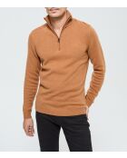 Capara ML Pullover aus kamelfarbener Wollmischung