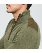 Capara ML trui van kaki wolmix