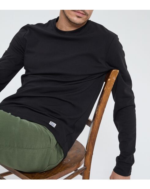 Asiply ML schwarzes Langarmshirt