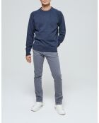 Marineblauwe trui van wolmix Camboya ML