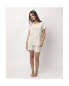 Pijama beige de manga corta La Dolce Vita
