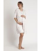 Disney Wonder Mum crèmekleurige zwangerschapsjurk met lange mouwen