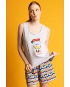 Blauer ärmelloser Vintage-Pyjama von Donald Disney