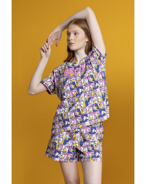 Disney Daisy Poses rosafarbener Kurzarm-Pyjama