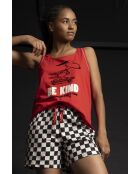 Peanuts Skate Is Not A Crime Rode mouwloze pyjama