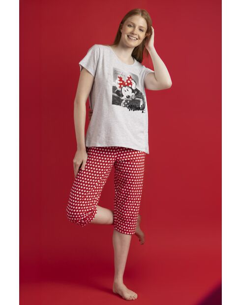 Minnie Mouse Jasper grauer Kurzarm-Pyjama