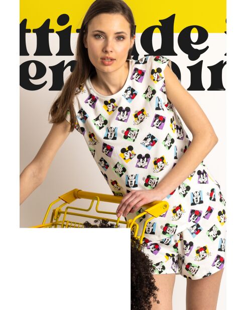 Disney Attitude is Everything Raw pyjama met verlaagde mouwen