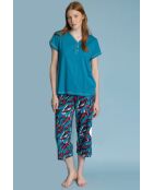 Pigiama a maniche corte, motivo safari nell'oceano selvaggio