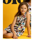 Mehrfarbiges ärmelloses Disney Mickey Mouse Kleid