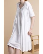 Déshabillé à manches courtes classic Dream Bridge blanc