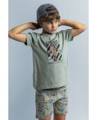 Pyjama de skate à manches courtes kaki