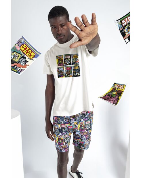 Pigiama a maniche corte Star Wars, stile raw old comics