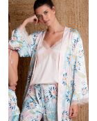 Déshabillé à manches longues multiclore